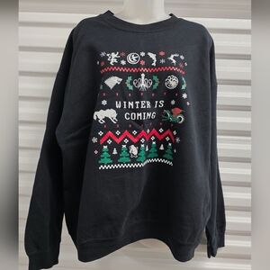 Gildan Black Winter Is Coming Sweater